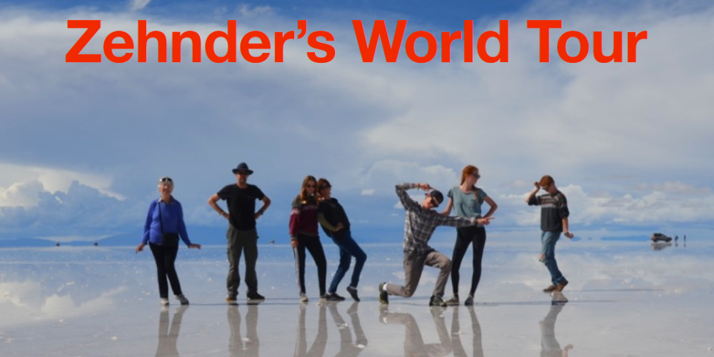 Zehnder's world tour slideshow