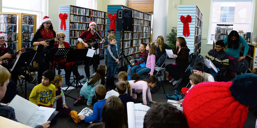 Fernie library Christmas party