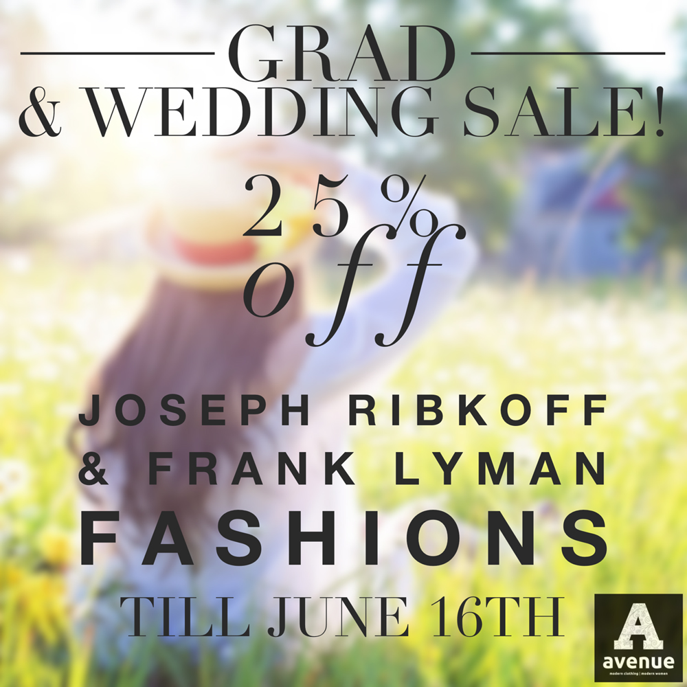 Avenue Grad & Wedding Sale